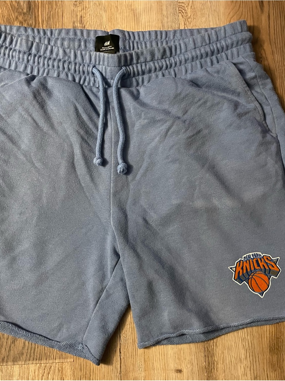 New York Knicks H&M Men's Light Blue Shorts size L Pre-owned